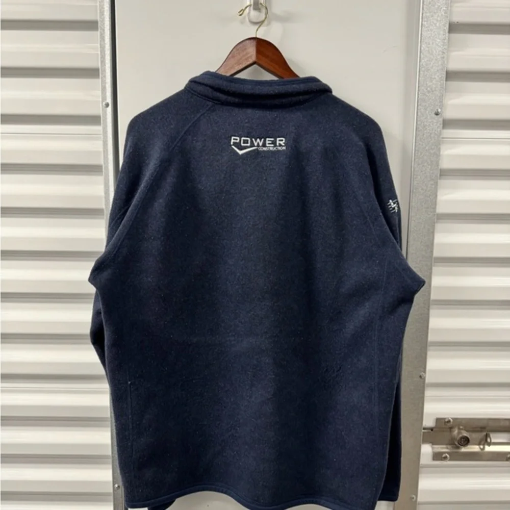 Patagonia Full Zip Up Sweatshirt Blue Company Embroidered Mens‎ XL Utility Work